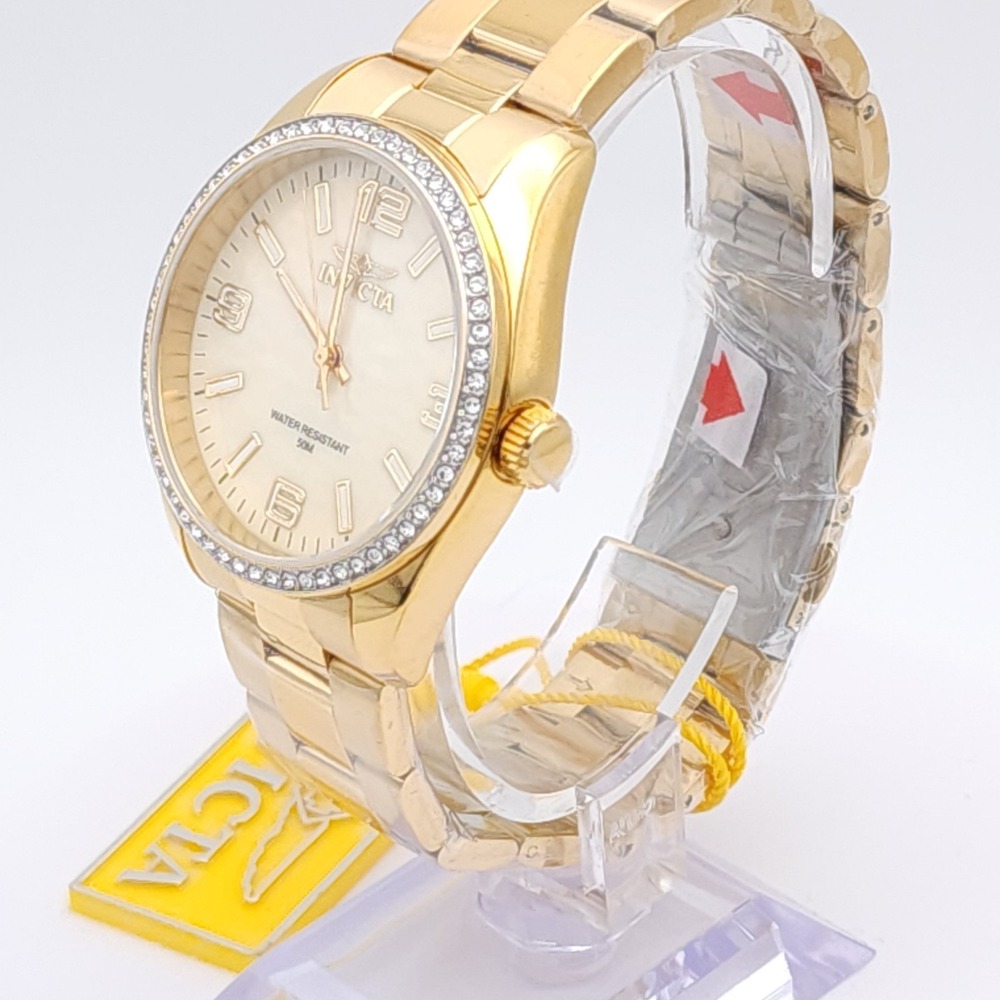 Invicta Specialty Gold MOP Dial Watch 38mm - Picture 16 of 17